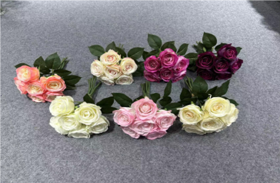 6-Head Bunch Fortune Rose