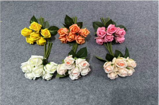 6-Head Bunch Small Rose