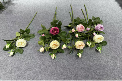 Single-stem 3-Head Austin Rose