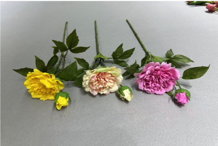 Single-stem 3-Head Peony