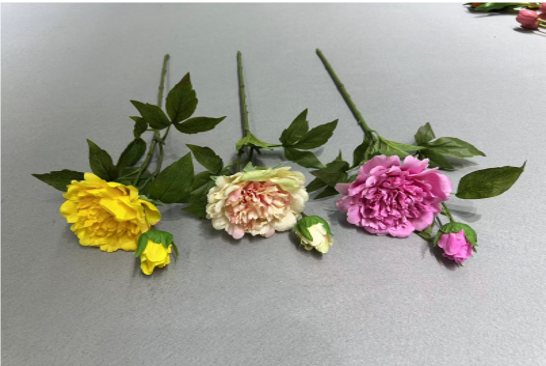 Single-stem 3-Head Peony