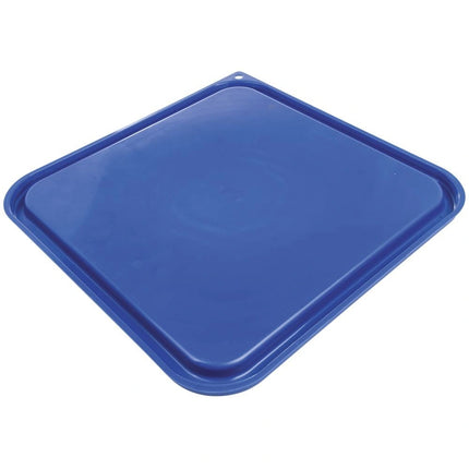 Carlisle ** Container Lid SQ 12/18/22 QT Blue, Each