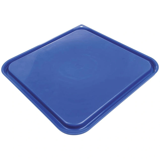 Carlisle ** Container Lid SQ 12/18/22 QT Blue, Each