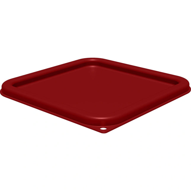 Carlisle ** Container Lid SQ 6/8 QT Red, Each