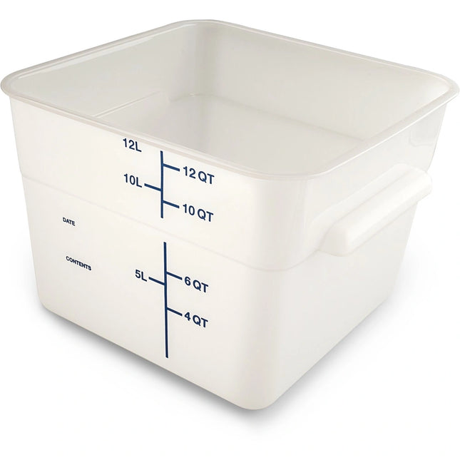 Carlisle ** Container Square 12QT PE White