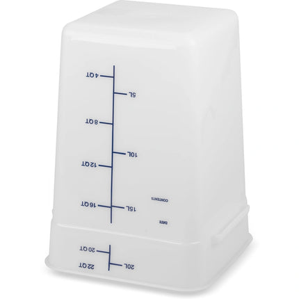 Carlisle ** Container Square 22QT PE White