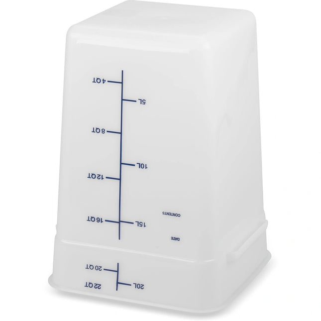 Carlisle ** Container Square 22QT PE White