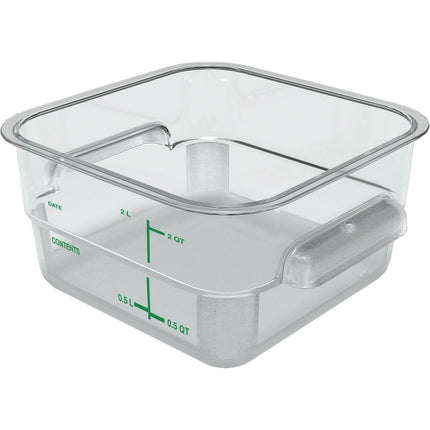 Carlisle ** Container Square 2 QT PC Clear