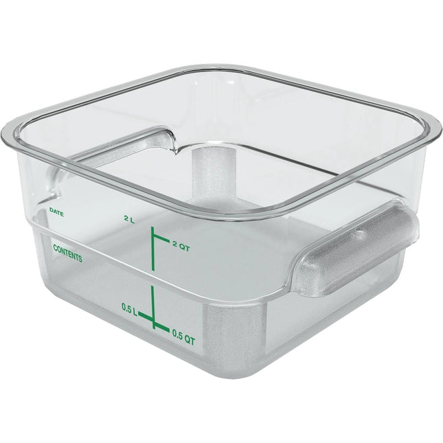 Carlisle ** Container Square 2 QT PC Clear