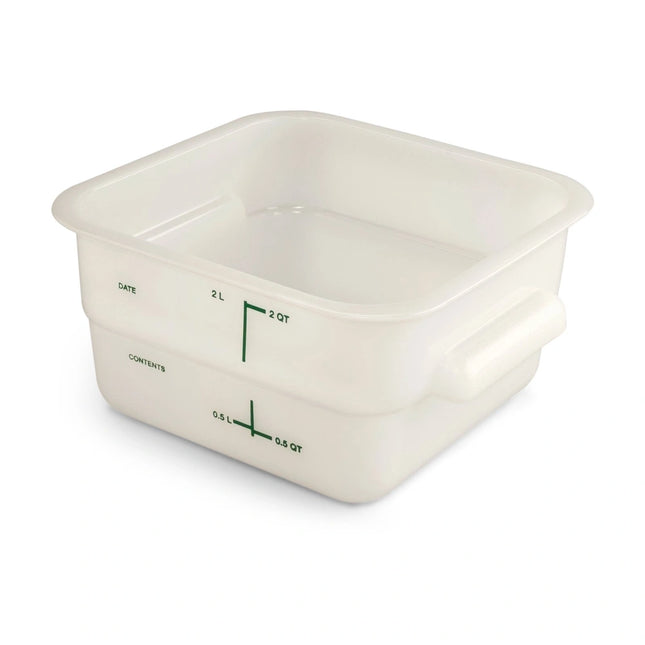 Carlisle ** Container Square 2 QT PE White