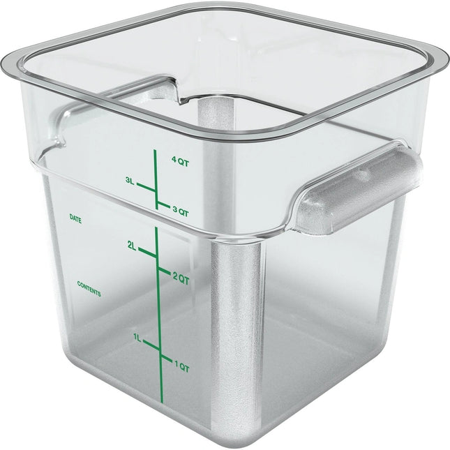 Carlisle ** Container Square 4 QT PC Clear