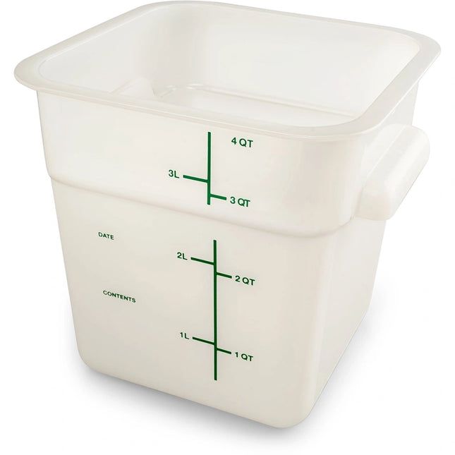 Carlisle ** Container Square 4 QT PE White