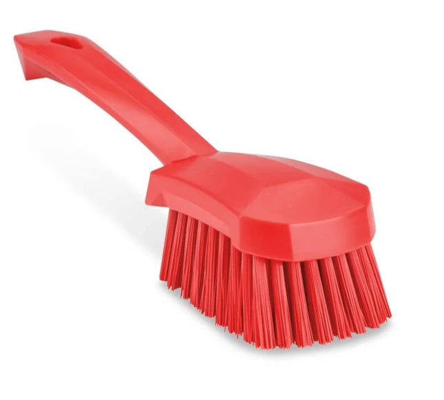 Carlisle ** Sparta¨ Utility Scrub Brush with Polyester Bristles 8_ x 3_ Ð Red, Each