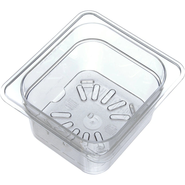 Carlisle ** StorPlusª Drain Grate Ð Food Pan PC 1/6 Size Ð Clear, Each