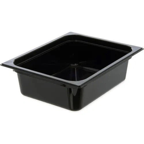 Carlisle  **  StorPlusª Food Pan PC  4_ DP, 1/2 Size- Black (Each)