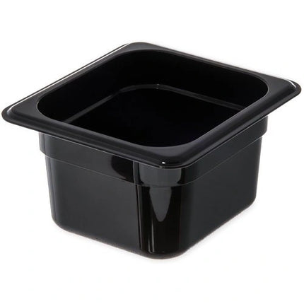 Carlisle ** StorPlusª Food Pan PC 4_ DP 1/6 Size Ð Black, Each