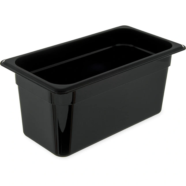 Carlisle ** StorPlusª Food Pan PC 6_ DP 1/3 Size Ð Black, Each