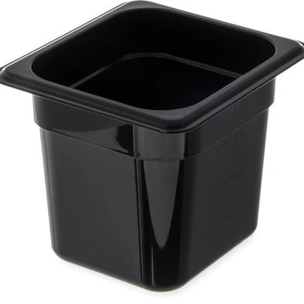 Carlisle ** StorPlusª Food Pan PC 6_ DP 1/6 Size Ð Black, Each
