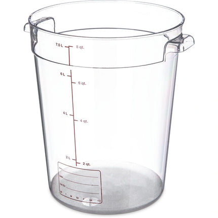 Carlisle ** StorPlusª Round Container 8 qt Ð Clear, Each