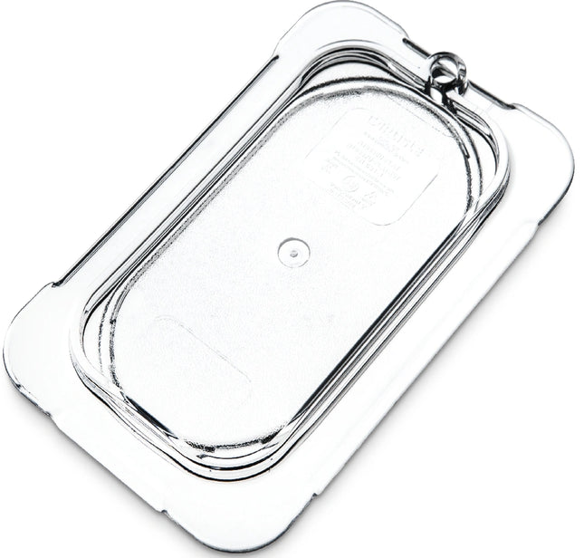 Carlisle ** StorPlusª Univ Lid Ð Food Pan PC Flat 1/9 Size Ð Clear, Each