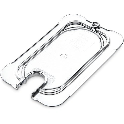 Carlisle ** StorPlusª Univ Lid Ð Food Pan PC Flat Notched 1/9 Size Ð Clear, Each