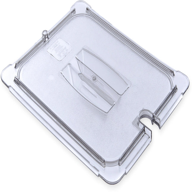 Carlisle ** StorPlusª Univ Lid Ð Food Pan PC Handled Notched 1/2 Size Ð Clear, Each