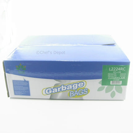 Chartland ** Garbage Bags, 22_ x 24_, Regular, Clear, 500pcs