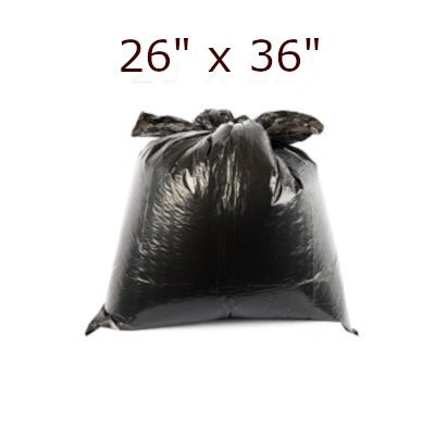 Chartland ** Garbage Bags, 26_ x 36_, Extra Strong, Black, 125pcs