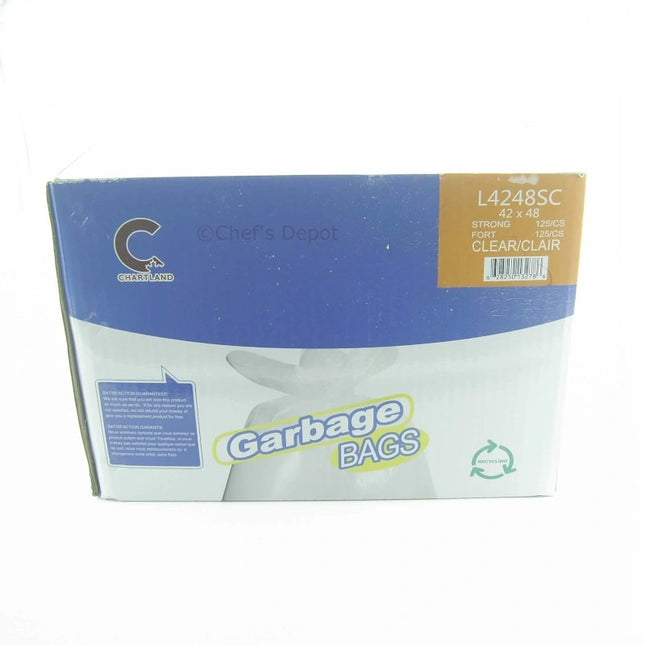 Chartland ** Garbage Bags 42_ x 48_ Strong Clear, 125pcs