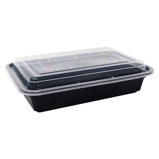 Chartland/PCM ** 38oz Rectangular Microwavable Container Combo(T-38), 150 Sets