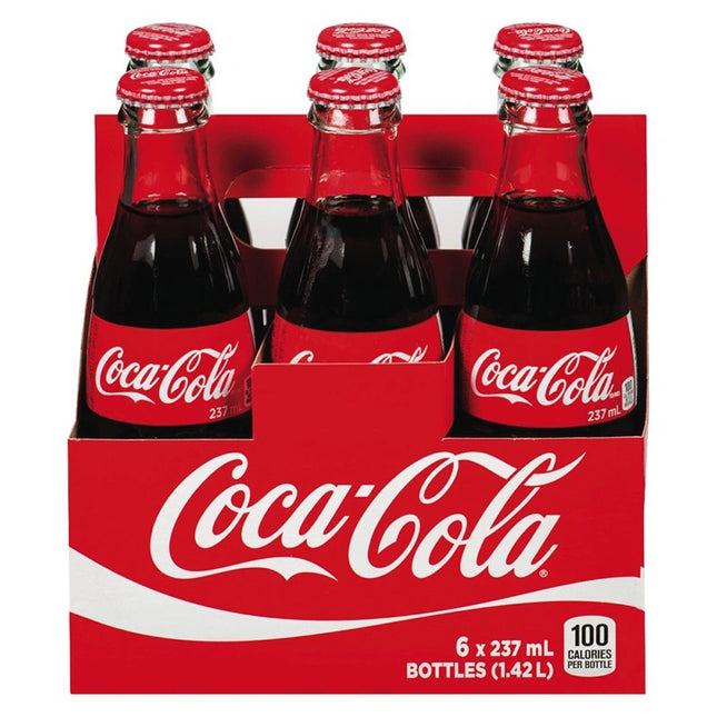 Coca Cola Classic(Glass Bottle), 6x237ml