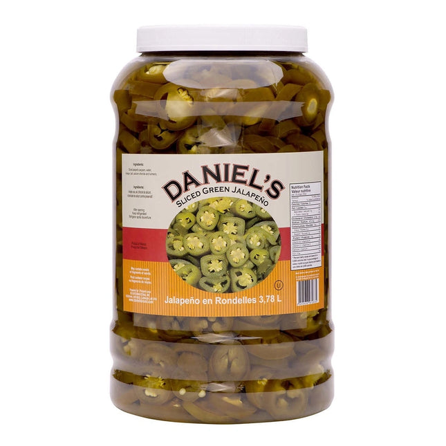 DanielÕs ** Sliced Green Jalapeno Pepper, 3.78L