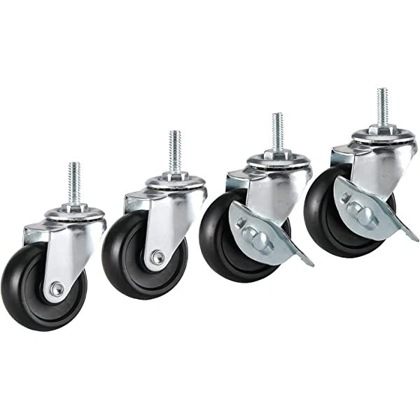 EFI ** Castor Set of 4/5_ Locking Castors For Wire Shelving [FINAL SALE/ NO RETURN/ NO EXCHANGE]