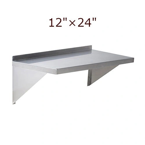 EFI ** Stainless Steel Wall Mounted Shelf 12_ x 24_, Each