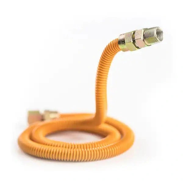 Encore ** Gas Link, PVC Yellow Coated, 1/2_ Connection, 48_ Long, Each
