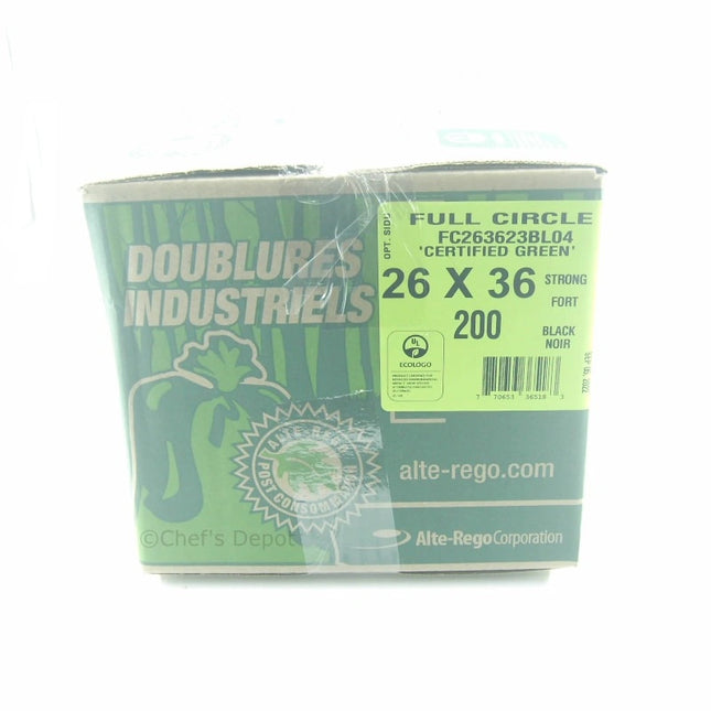 Full Circle ** Garbage Bag 26_x 36_ Strong Black, 200pcs