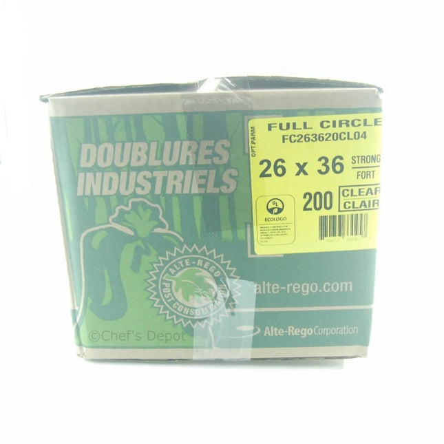 Full Circle ** Garbage Bag 26_x 36_ Strong Clear, 200pcs