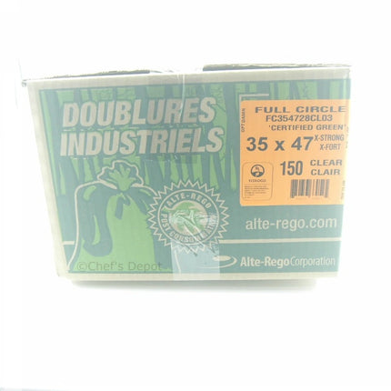 Full Circle ** Garbage Bag 35_x 47_ X-Strong Clear, 150pcs