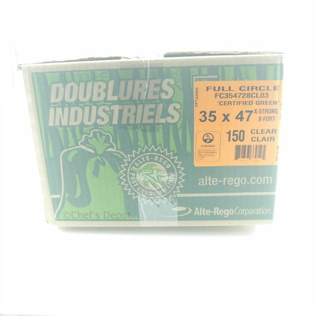 Full Circle ** Garbage Bag 35_x 47_ X-Strong Clear, 150pcs