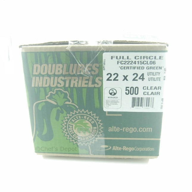 Full Circle ** Garbage Bags 22_x 24_ Utility Clear, 500pcs