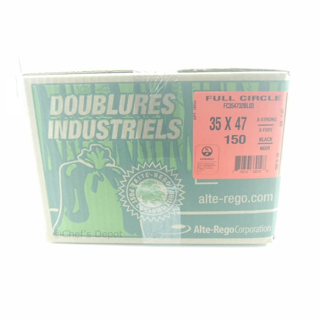 Full Circle ** Garbage Bags 35_x 47_ X-Strong Black, 150pcs