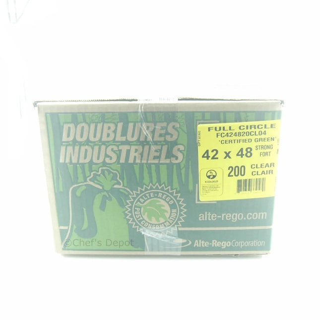 Full Circle ** Garbage Bags 42_ x 48_ Strong Clear, 200pcs
