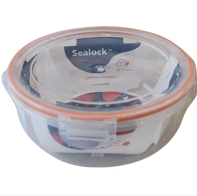 Kayali  **  1.4L Sealock  Round Plastic Container, Each
