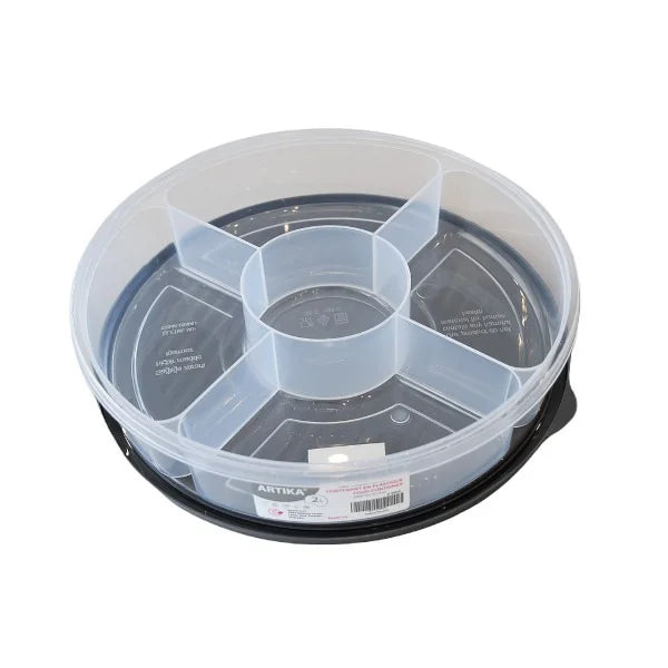 Kayali ** 2 L Plastic Storage Container With 5 Div.