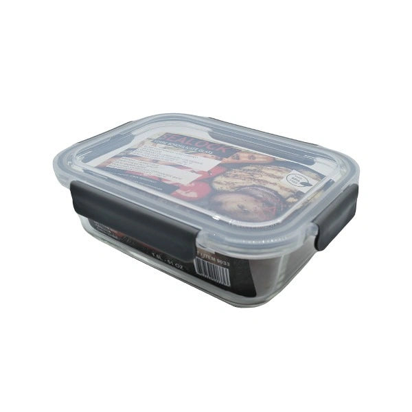 Kayali  **  Sealock 1.5 L Rect. Glass Container/ Airtight Lid