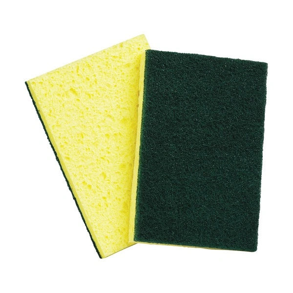 M2 ** Foam Sponge with Scouring Pad, 5/Pack