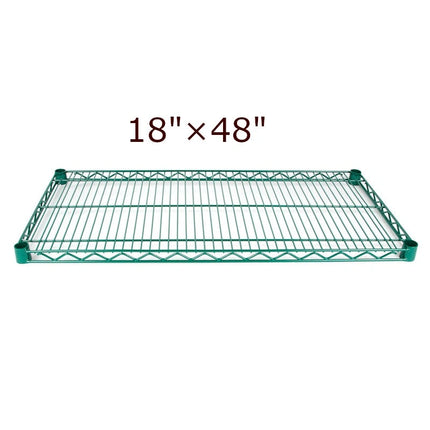 Magnum ** Epoxy Coated Wired Shelf 18_ x 48_ Green, Each