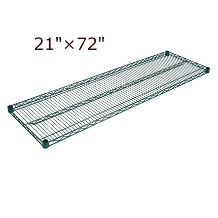 Magnum ** Epoxy Coated Wired Shelf 21_ x 72_ Green