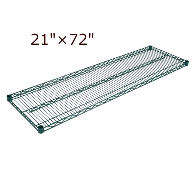 Magnum ** Epoxy Coated Wired Shelf 21_ x 72_ Green