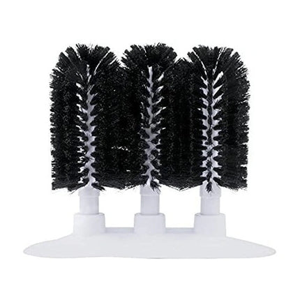 Royal Industries ** Glass Washer Suction Cup Base, 3 Brushes